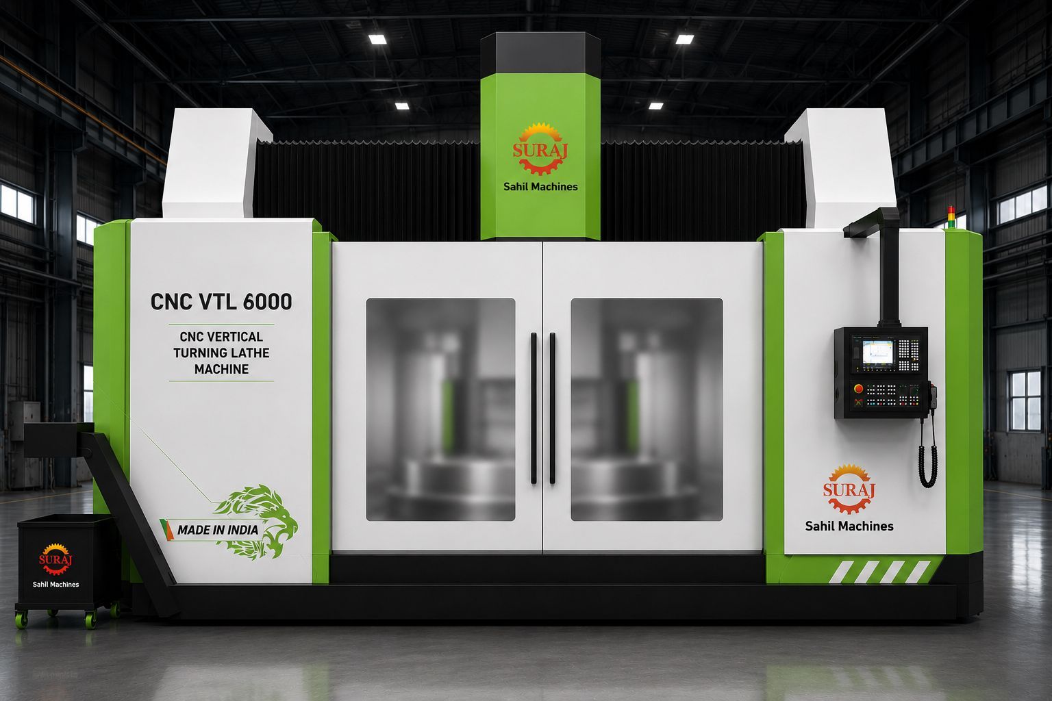 CNC VTL 6000 Ram Type Vertical Turning Lathe