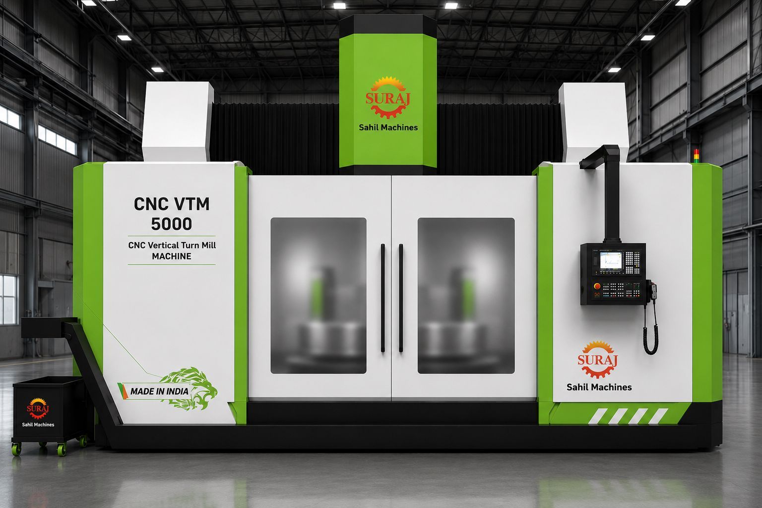 CNC VTM 5000 Ram Type Vertical Turn Mill Machine