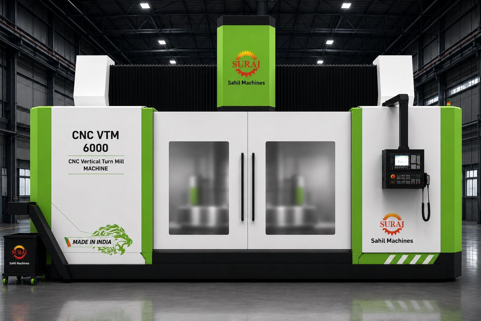 CNC VTM 6000 Ram Type Vertical Turn Mill Machine