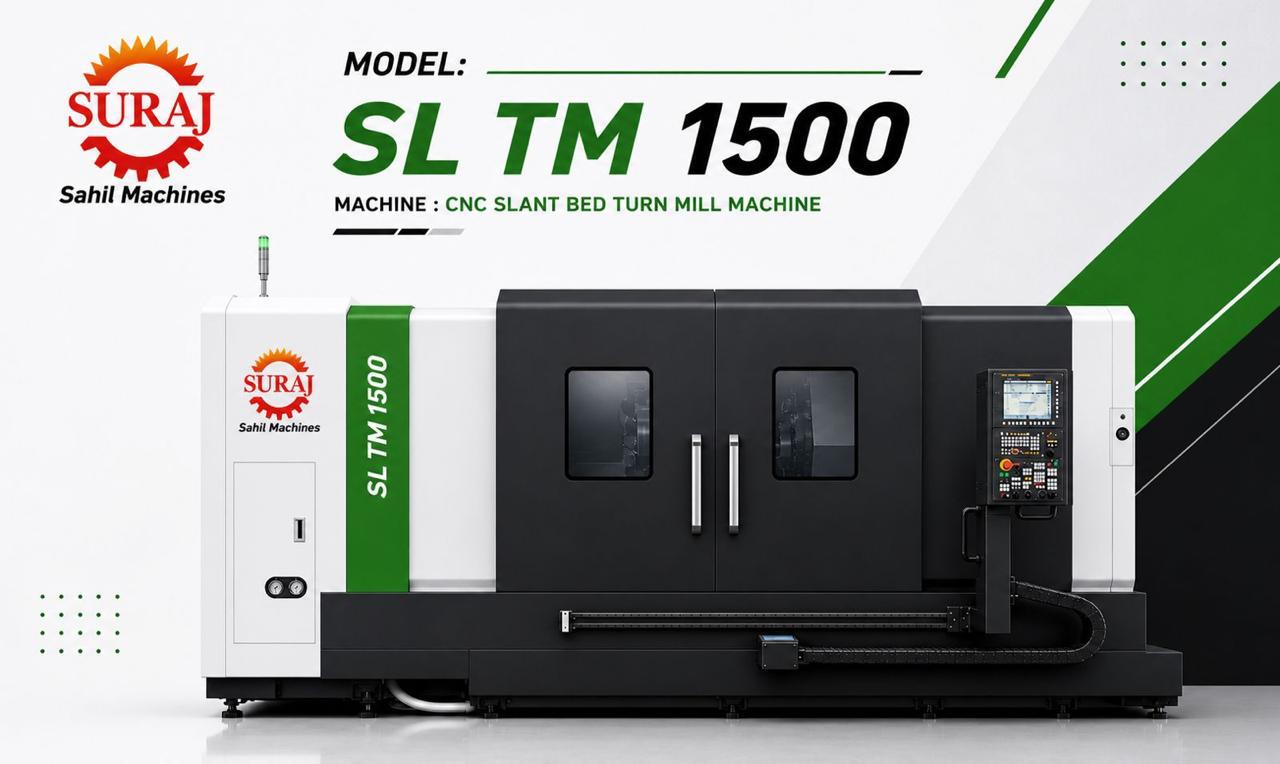 SLTM 1500 CNC Slant Bed Turn Mill Machine